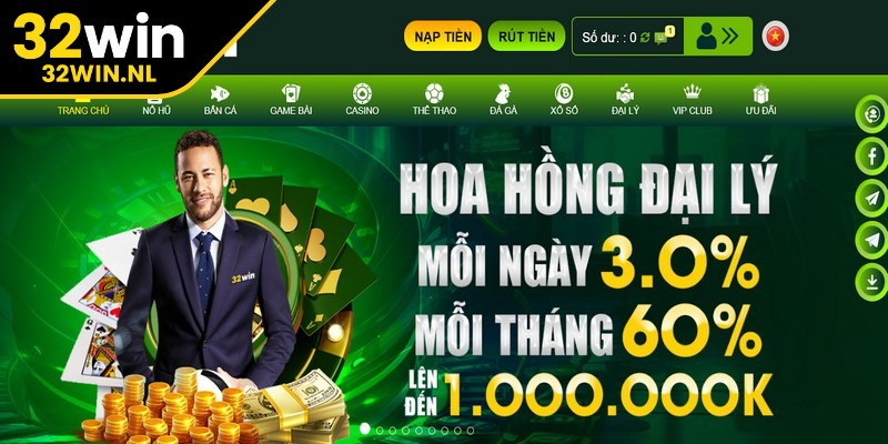 Các lợi ích nổi bật khi trở thành đại lý 32Win